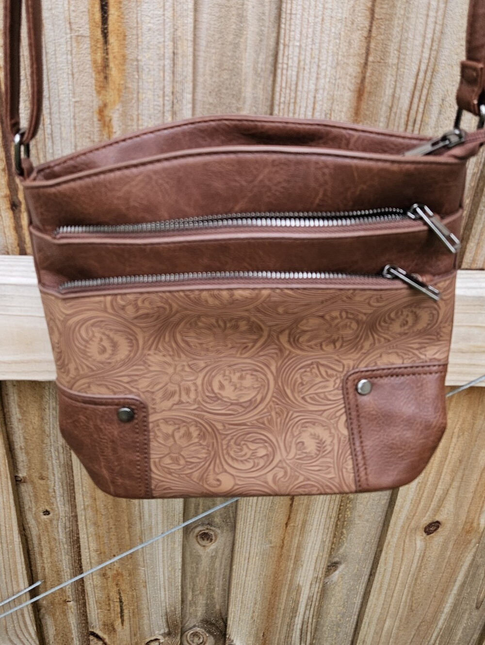 Soft Faux Leather Crossbody Bag